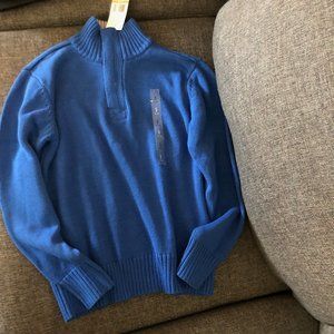 Tommy Hilfiger Blue button up Turtle Neck